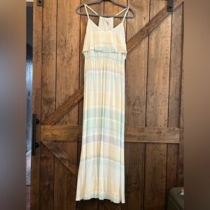 LC Lauren Conrad Pastel Striped Maxi Dress